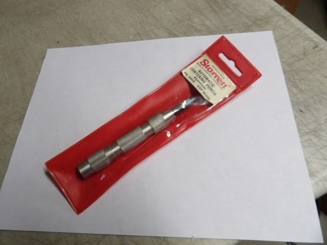 STARRETT #819 Hinge-Locating Automatic Center Punch W/Adjustable Stroke NEW