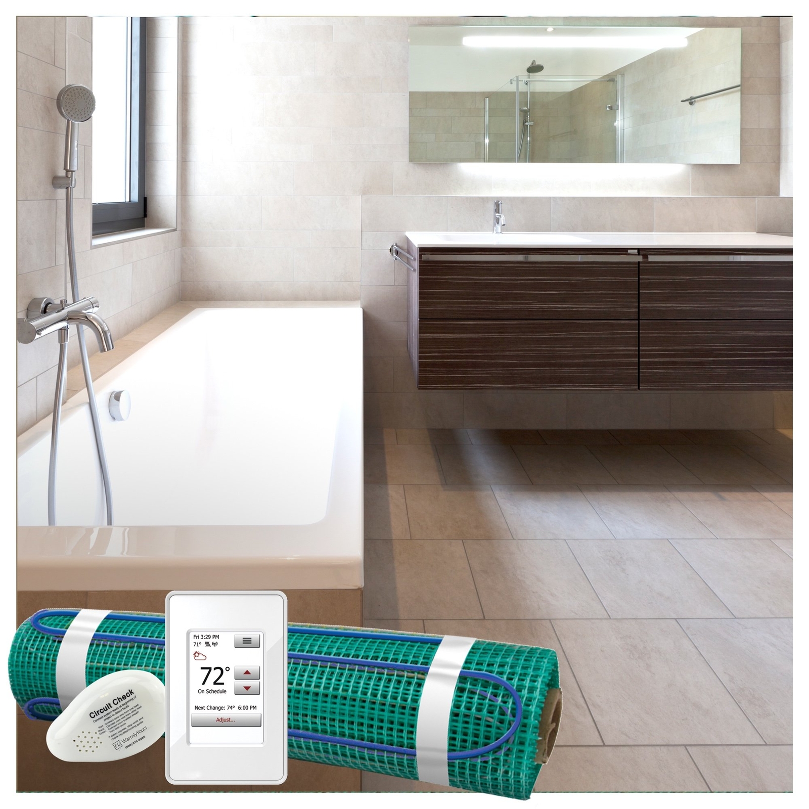 TempZone Flex Roll 120V 1.5′ x 66′, 99 sq.ft., 12.4A - Refurbished TRT120-1.5x66