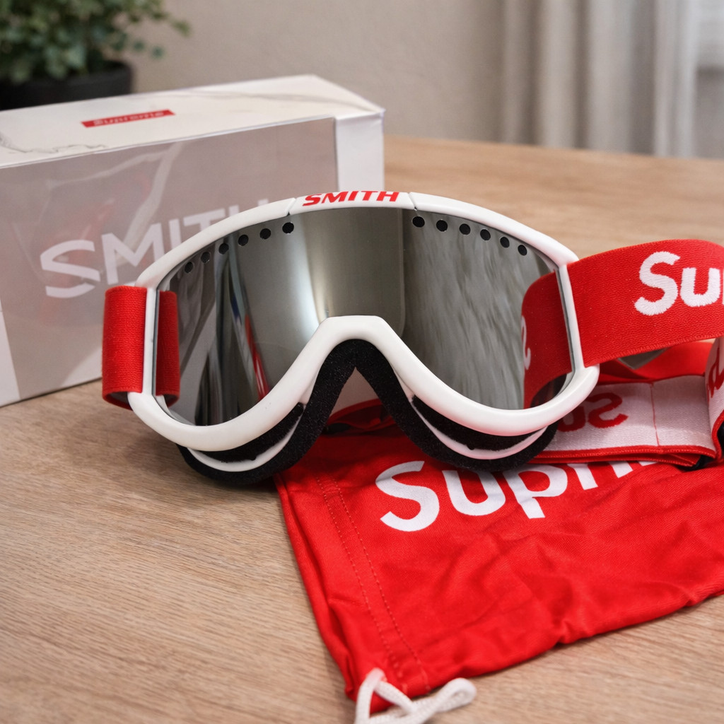 Supreme Smith FW15 Inflatable White Ski Snowboard Off-Road Goggles 2017 New Gift