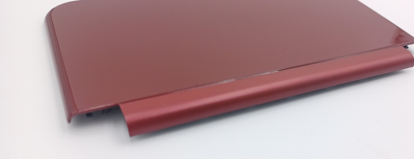 New Nintendo 3ds Xl LL Red Replacement Shells Front/Rear + Rubbers+Screws+Label