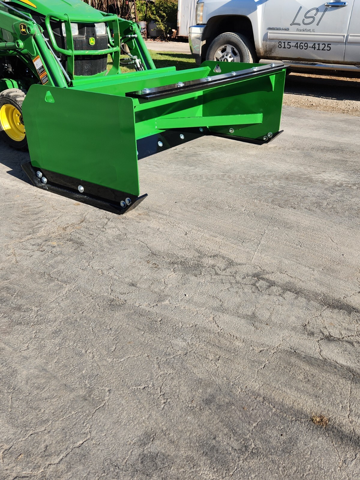 6' x 36" JDQA Snow Pusher Box Plow HD back drag John Deere Quick Attach Tractor