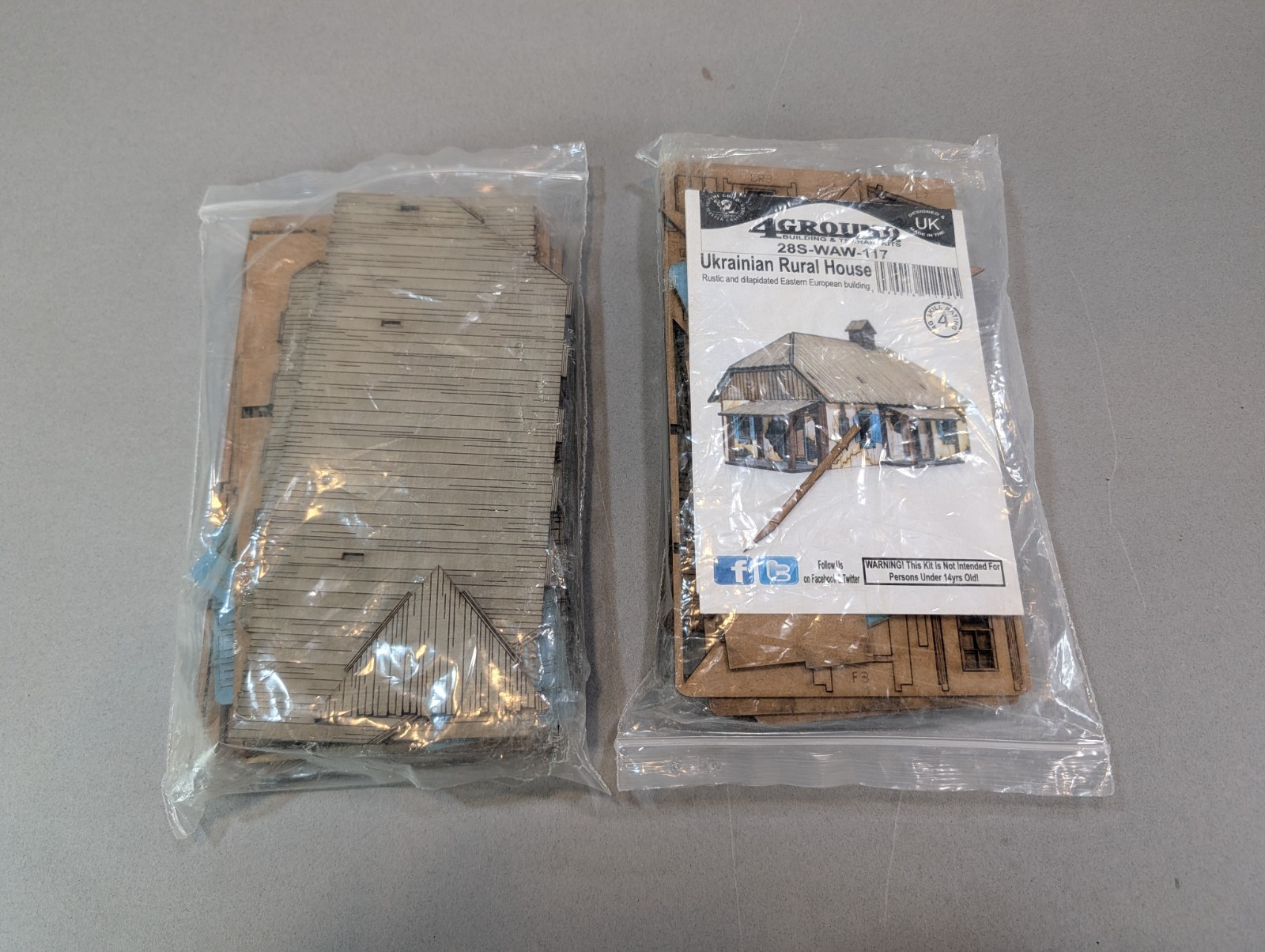 4Ground 28mm Terrain Ukrainian Rural House Building Lot