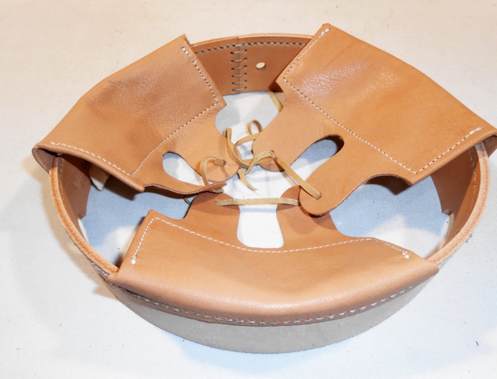 German WWI M-16 helmet leather liner size 66.