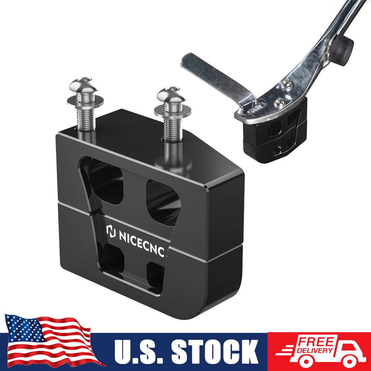 NICECNC Kickstand Lift Block 1"/2" for Harley Electra Glide Standard FLHT 10-23