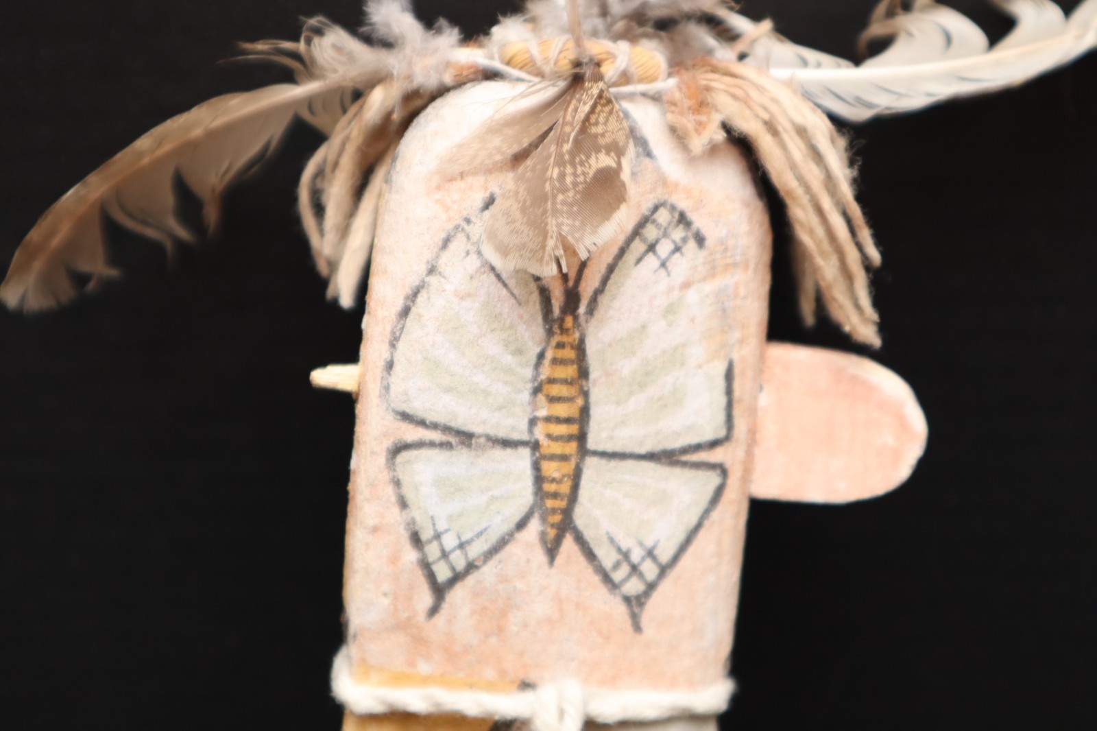 Antique Hopi Carved Cottonwood Root 10.5" Katsina Kachina Doll VTG