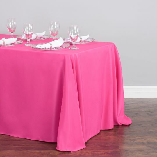 1/10 pack 90 x 156 in. Rectangular Polyester Tablecloths,33 Color Wedding Event