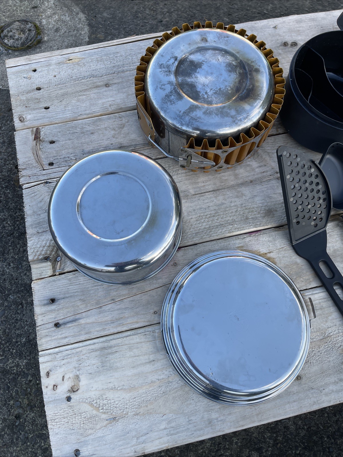 MSR Alpine XPD Set 18 Pieces & Heat Exchanger Pots & Handle 8.5" Dia.