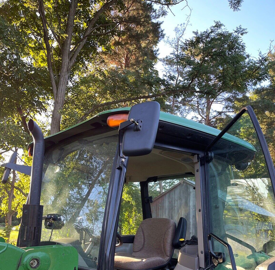 Left +Right Rearview Mirror Set Fit For John Deere 5000 & 6000 Series Tractors