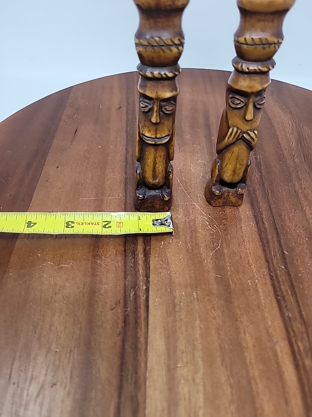 Two TIMOR Indonesian Bone Tribal Sculpture Organic Effigy