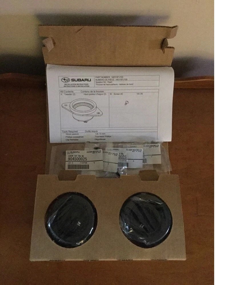 13-21 Subaru Kicker Tweeter Speakers Impreza WRX STI Forester OEM NEW H631SFJ101
