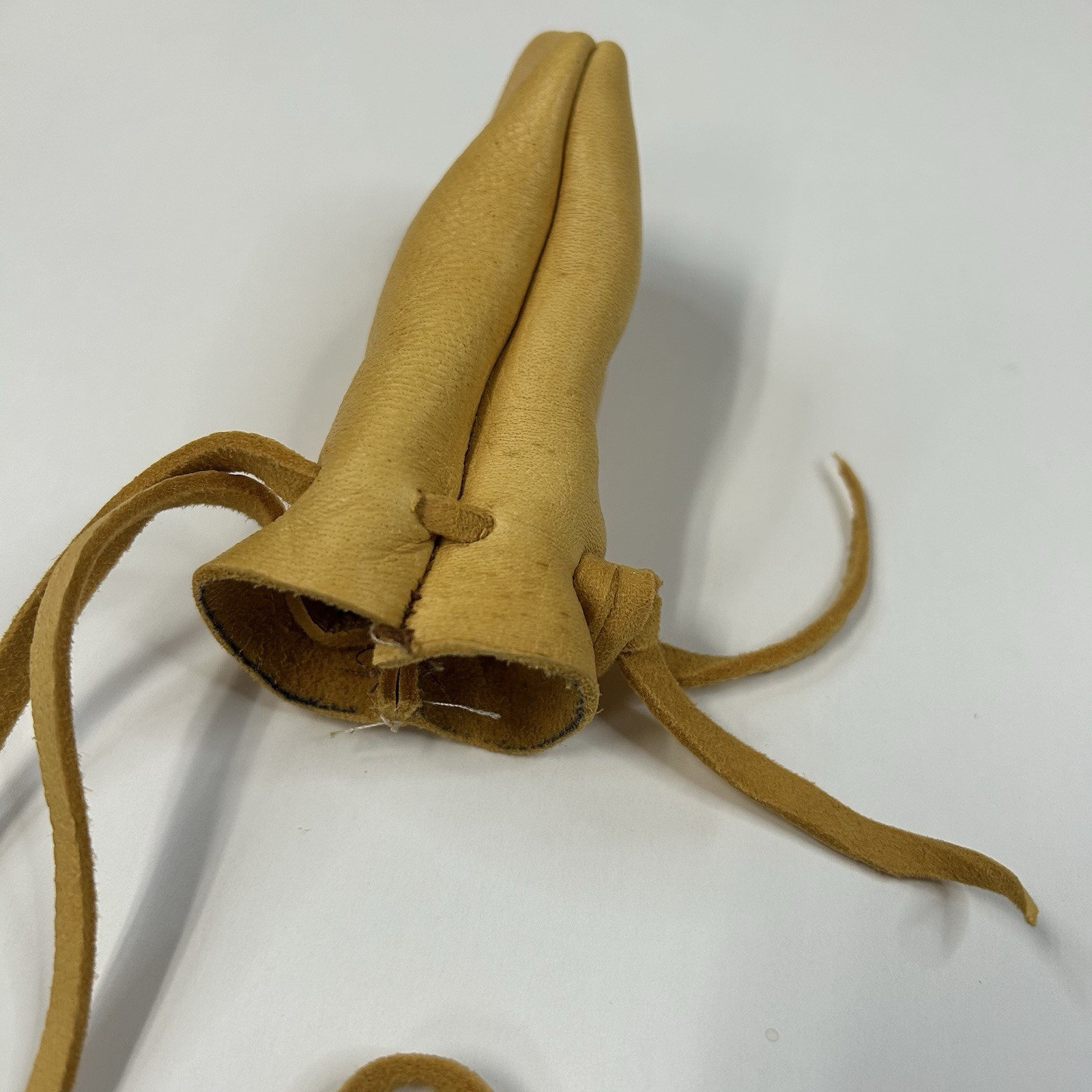 NEW Handmade Native American Medicine Bag Small Leather Tan Small Drawstring