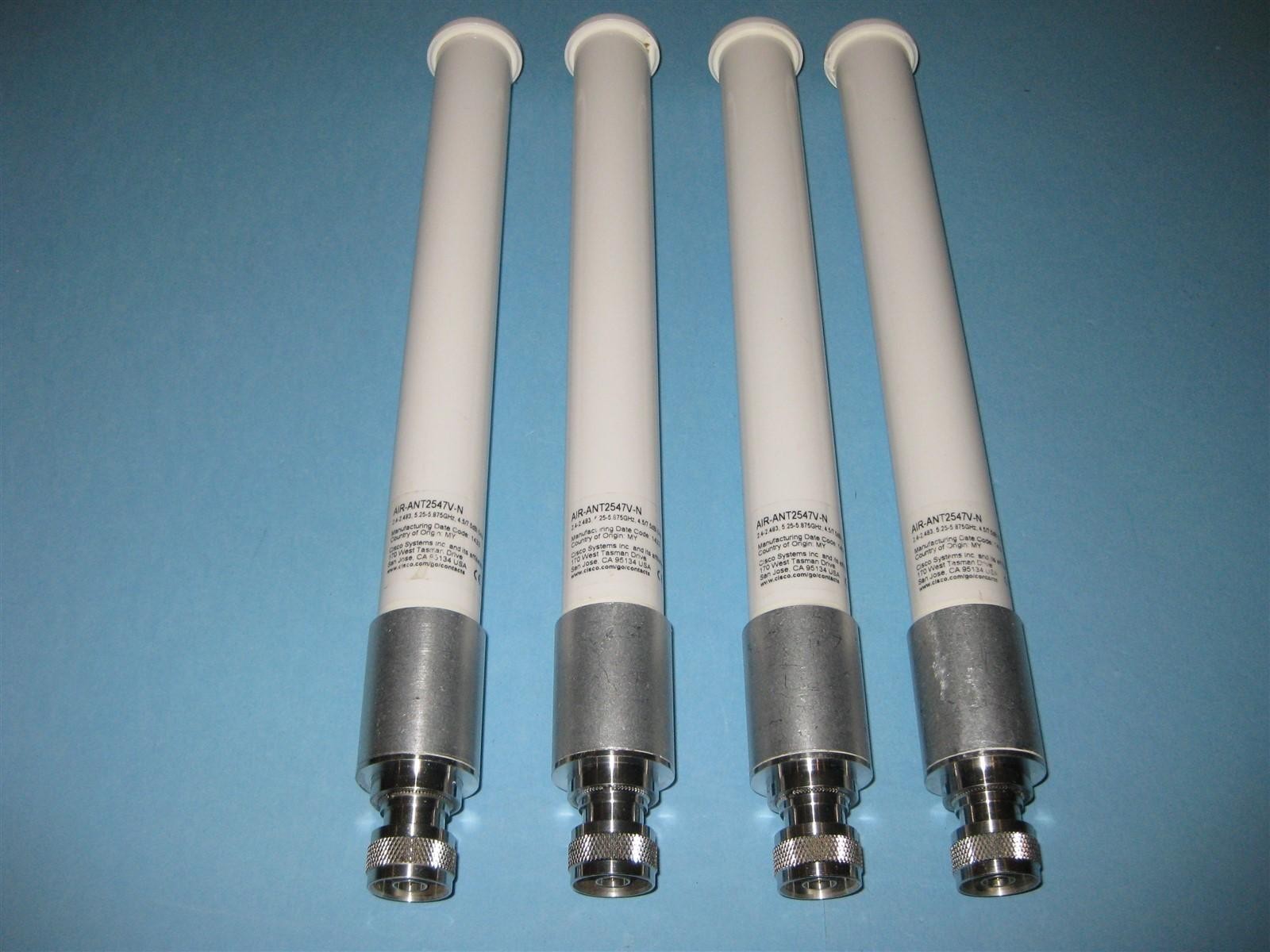 Cisco AIR-ANT2547V-N White Omni Antenna Kit 1530 1560 1570 Series Lot of 4
