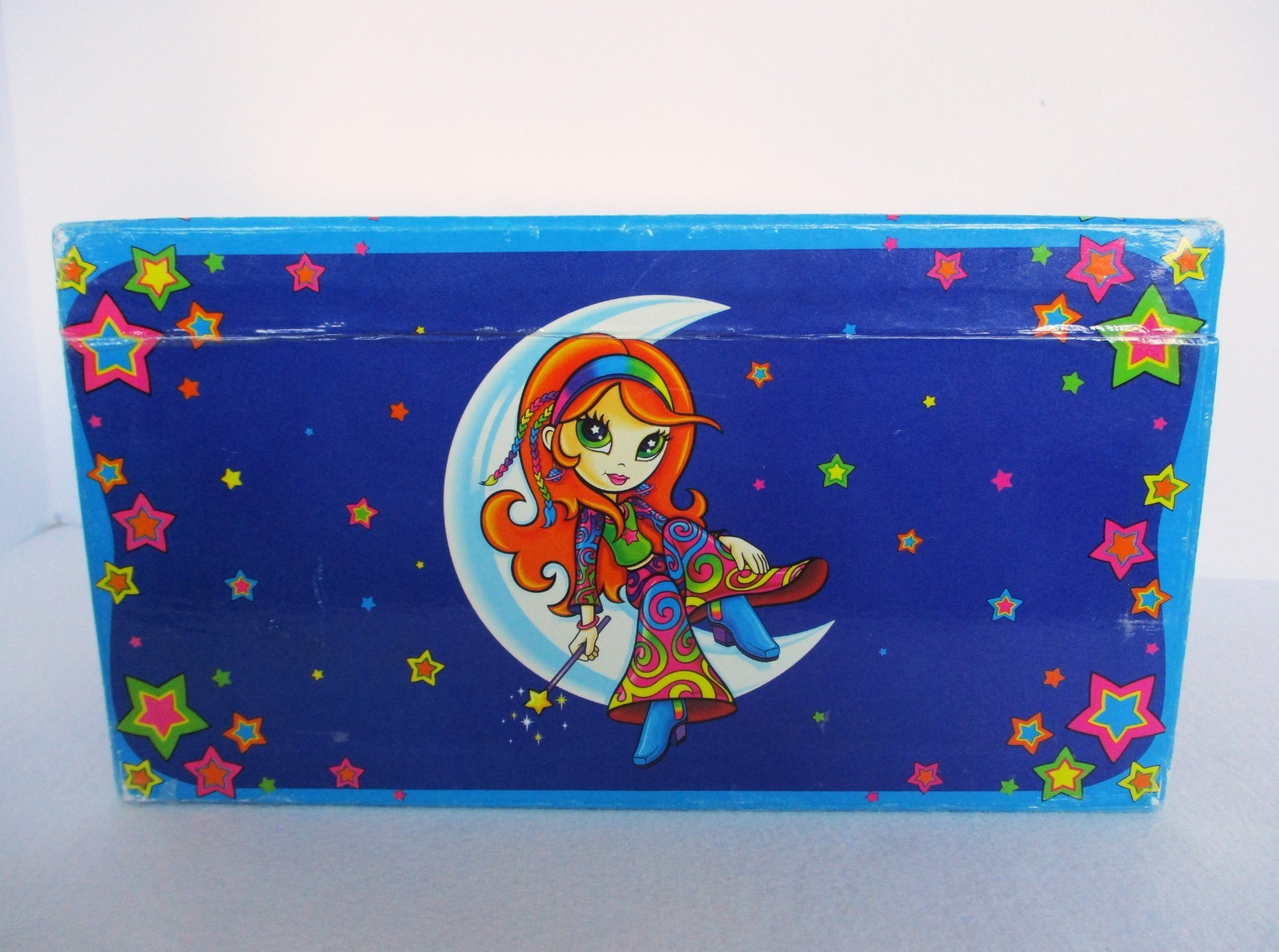 Lisa Frank Girls Keepsake Jewelry Stationery Box Organizer Hippie Moon Star Girl