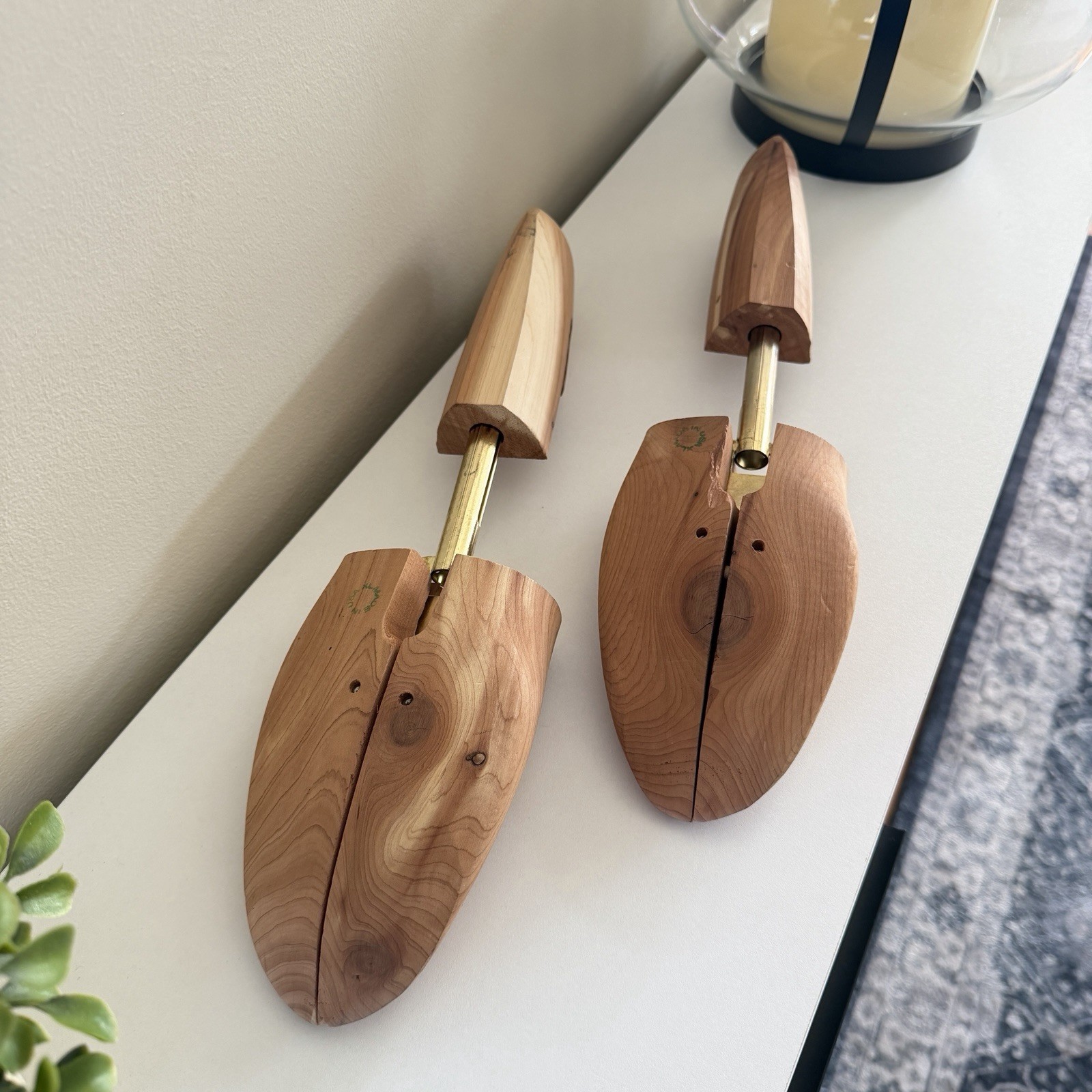 Men’s XL Cedar Shoe Trees Nordstrom Made in USA Wooden Shoe Stretchers Pair