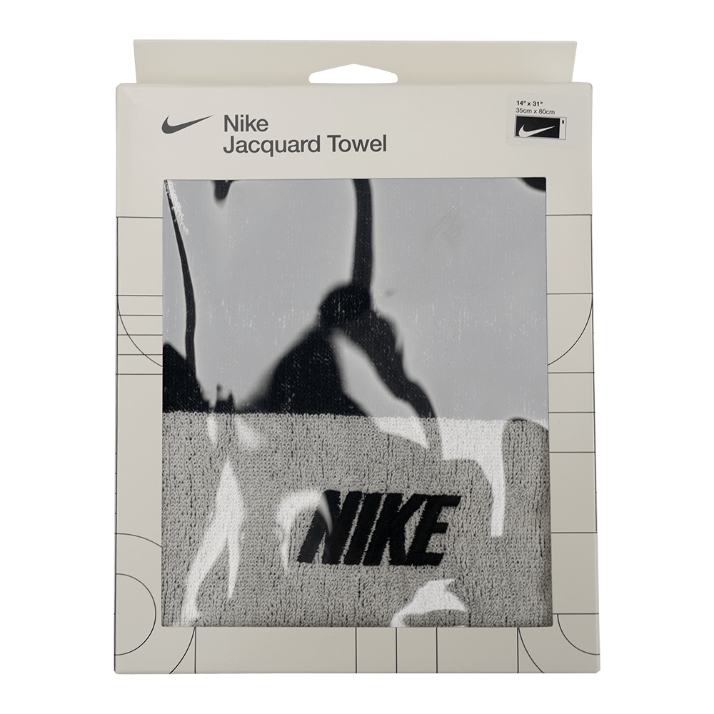 Nike Jacquard Towel Unisex Sports Training Tennis Gym Towel Black NWT AC2383-189