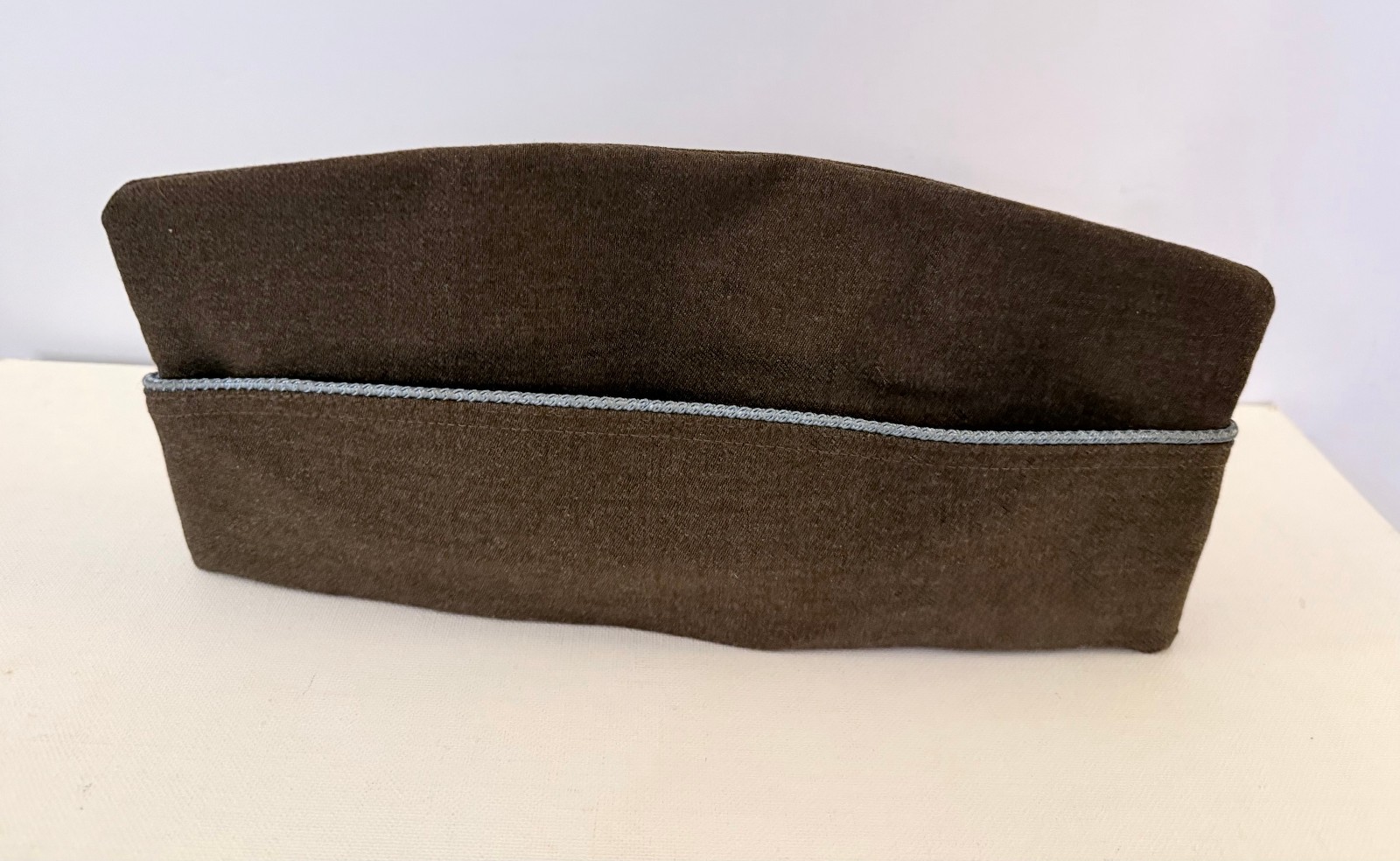 WW2 US Army Infantry Garrison Cap Size 7 1/8 Blue Piping