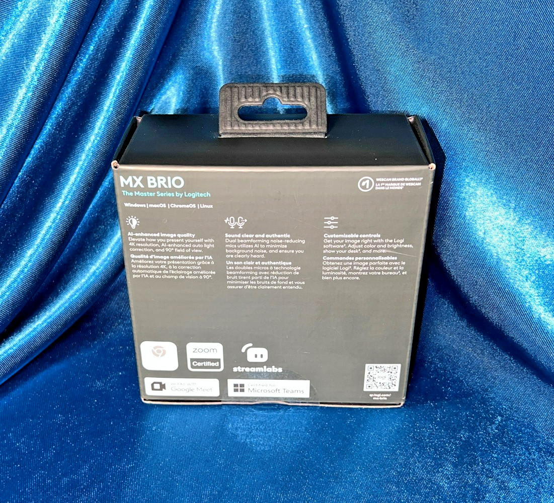 Logitech MX Brio 4K Ultra HD Streaming Webcam - Pale Gray - 960-001550