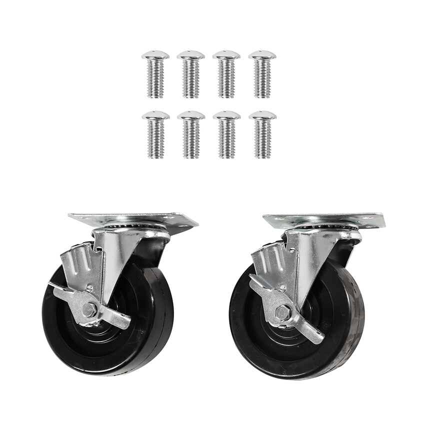 Seville Classics 5-Inch UltraHD Swivel Wheels Set of 2