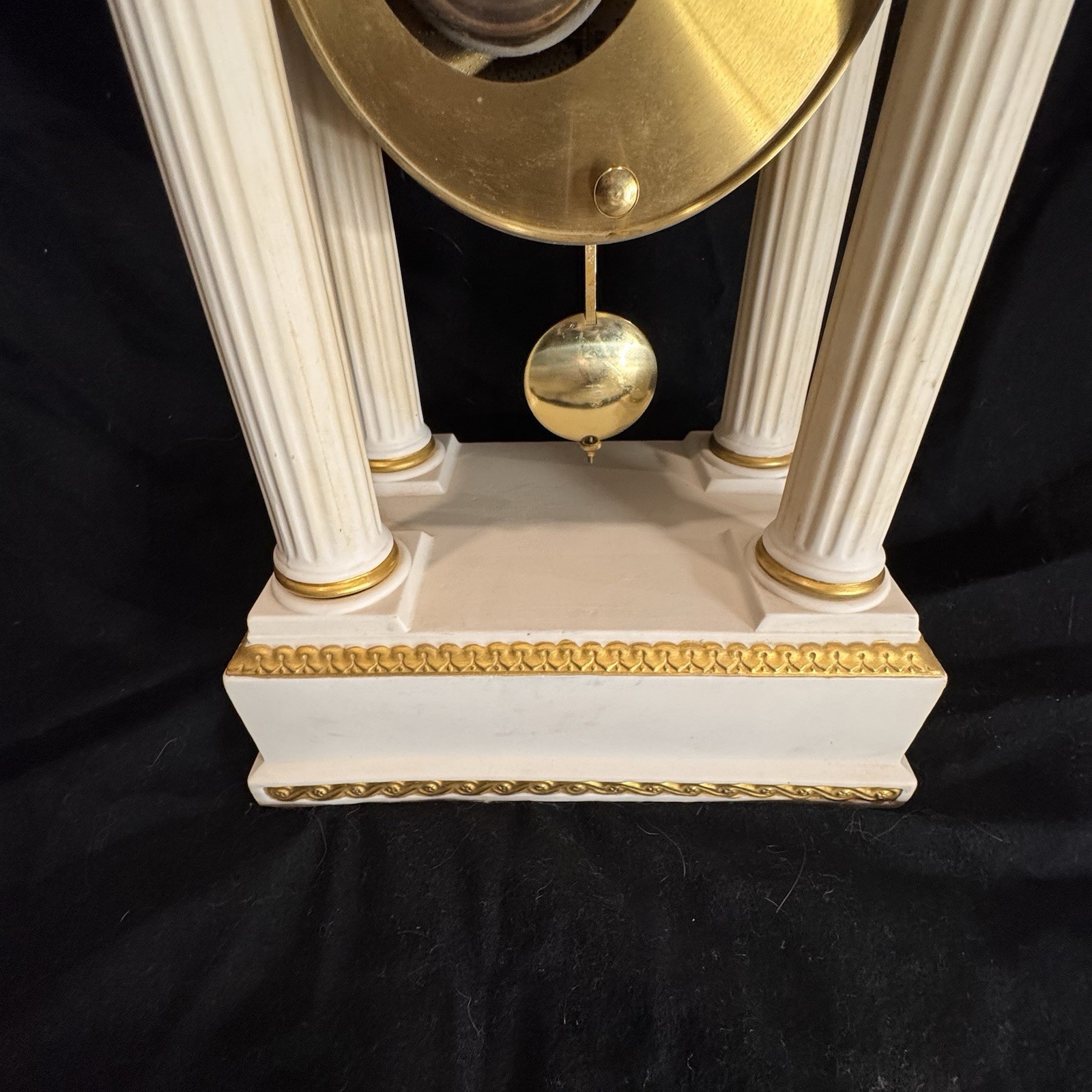 Franklin Mint & Hermle Empress Josephine bisque-porcelain clock