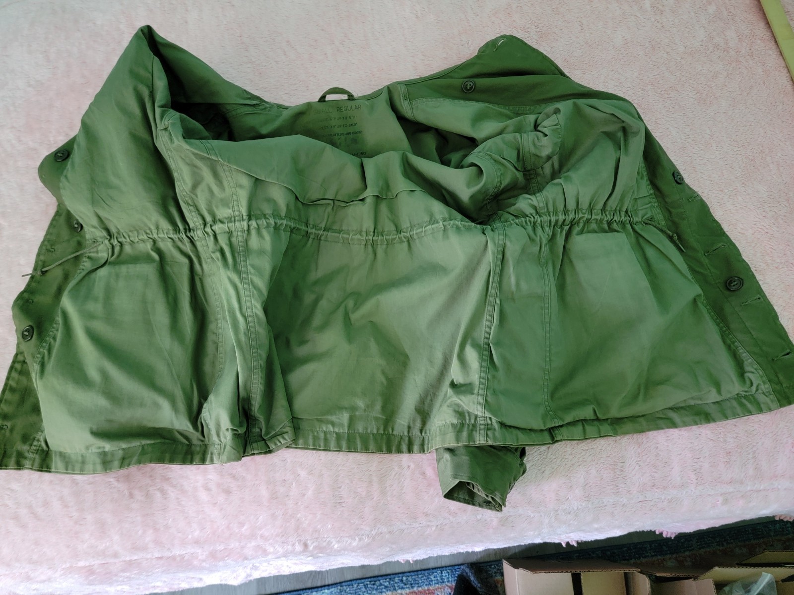Vintage 1950s US Army Field Jacket Without Liner Size Regular Small