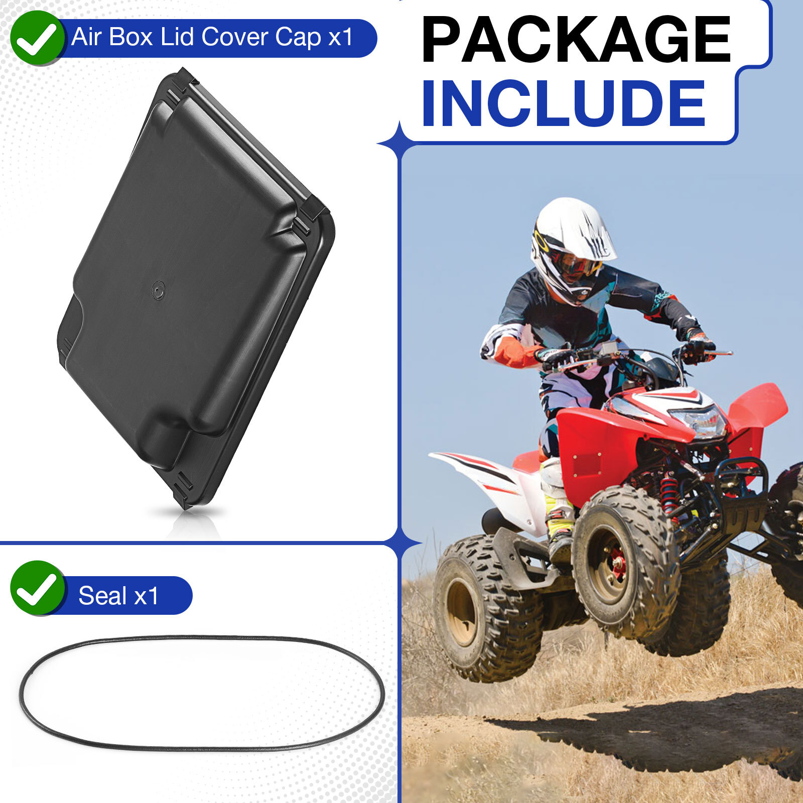 FOR HONDA TRX300EX TRX300X TRX 300EX 300X TRX250X 250X AIR BOX LID COVER + SEAL