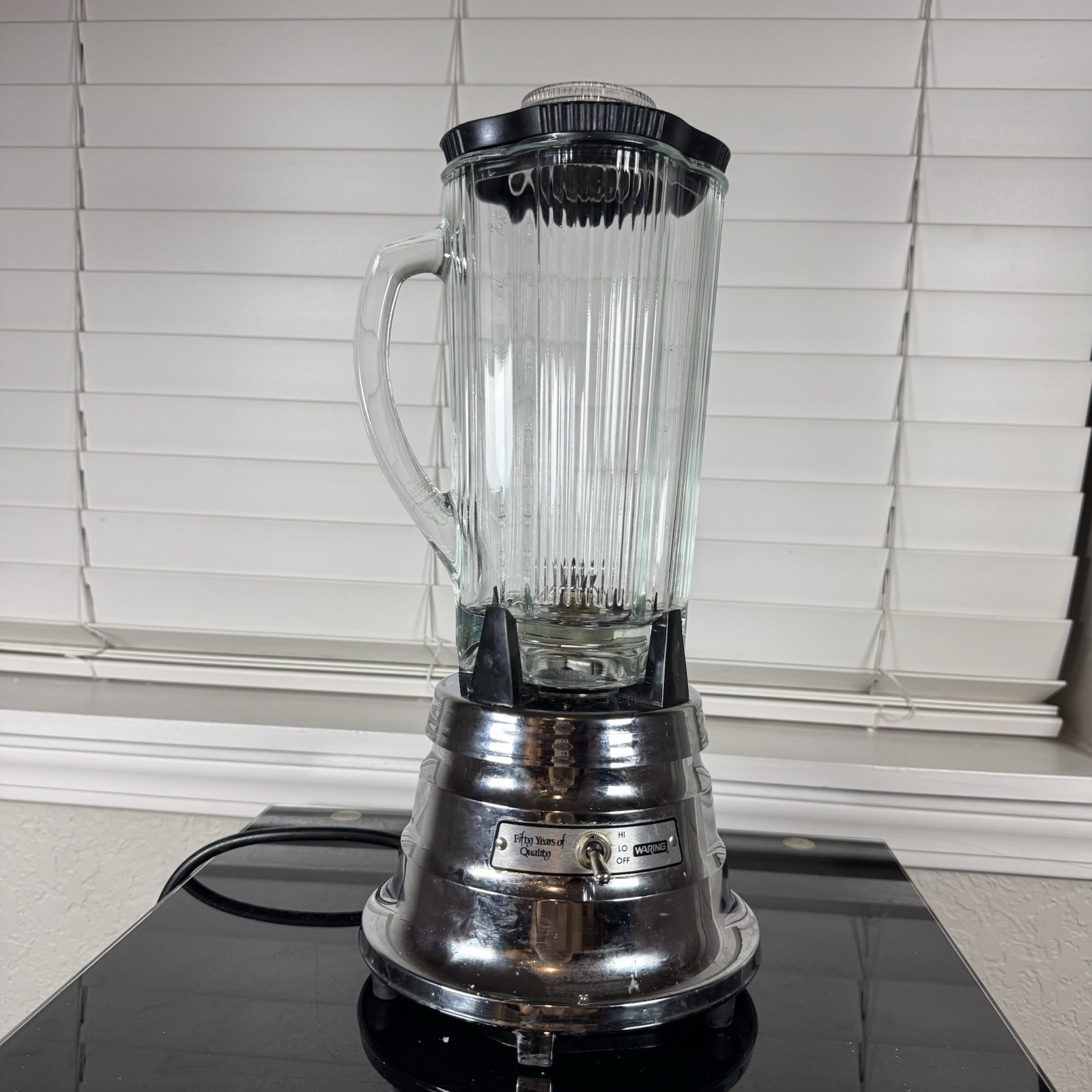 Rare Vintage Waring Electric Blender 51BL25 Beehive Chrome 2-Speed Tested Works