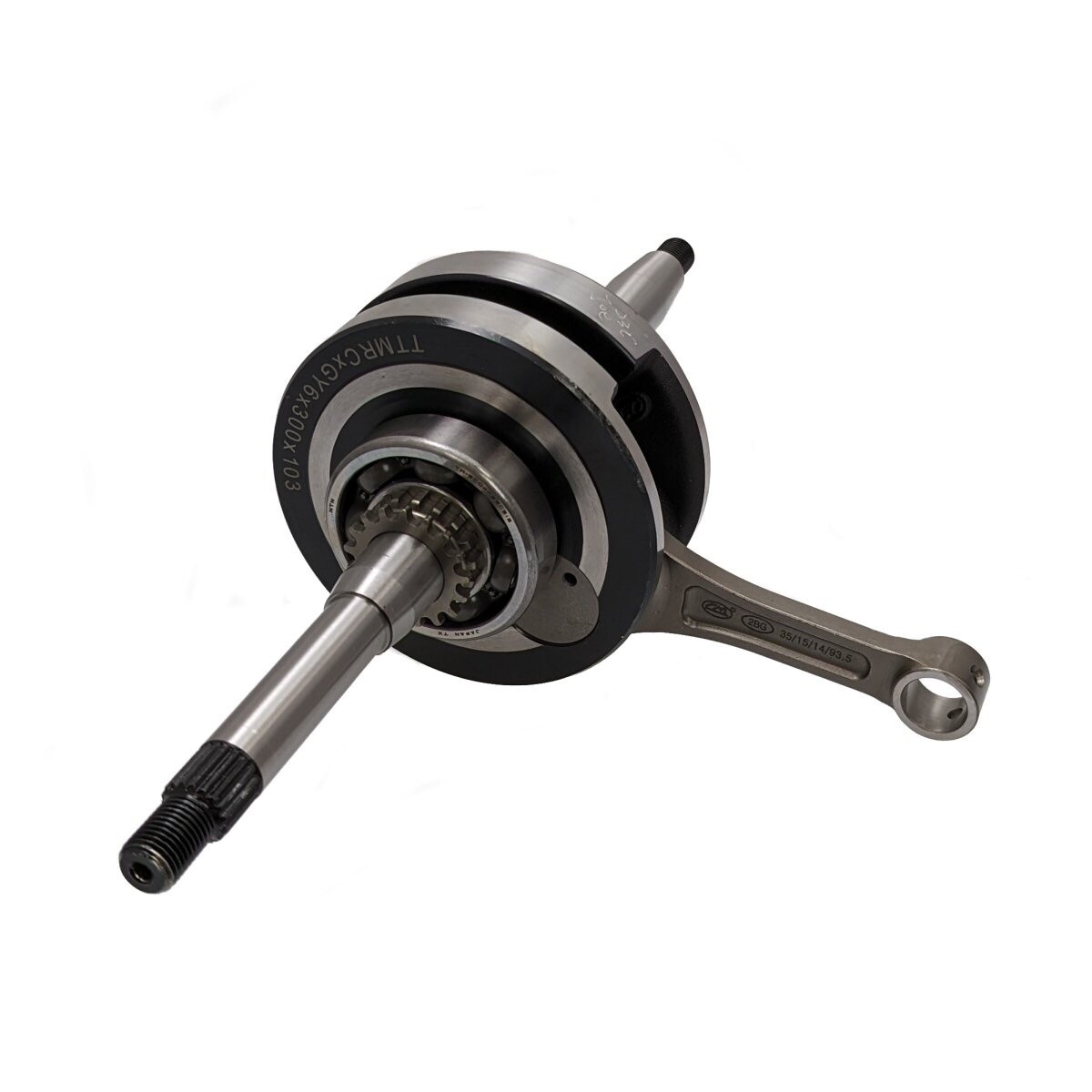 SSP-G +3.0mm stroker crank manufactured by TTMRC for GY6 engines