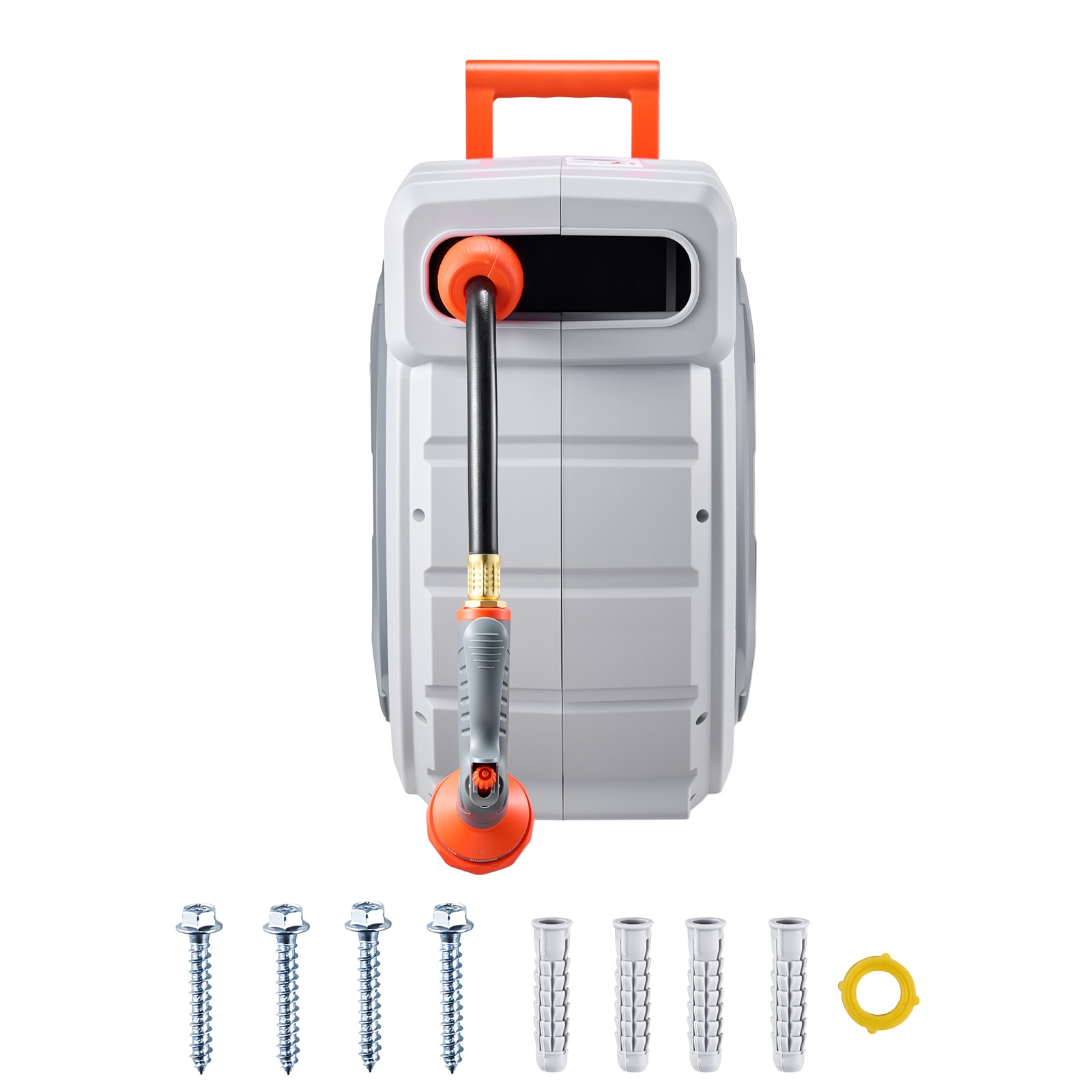 Retractable Garden Hose Reel 5/8 Inch x 100 ft Wall Mounted Garden Hose