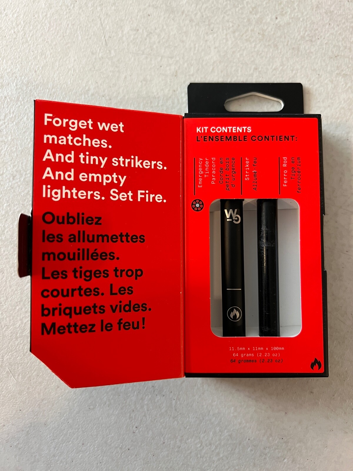 Wolf & Grizzly Fire Set Adventure Gear Camping Accessory - Stainless Steel