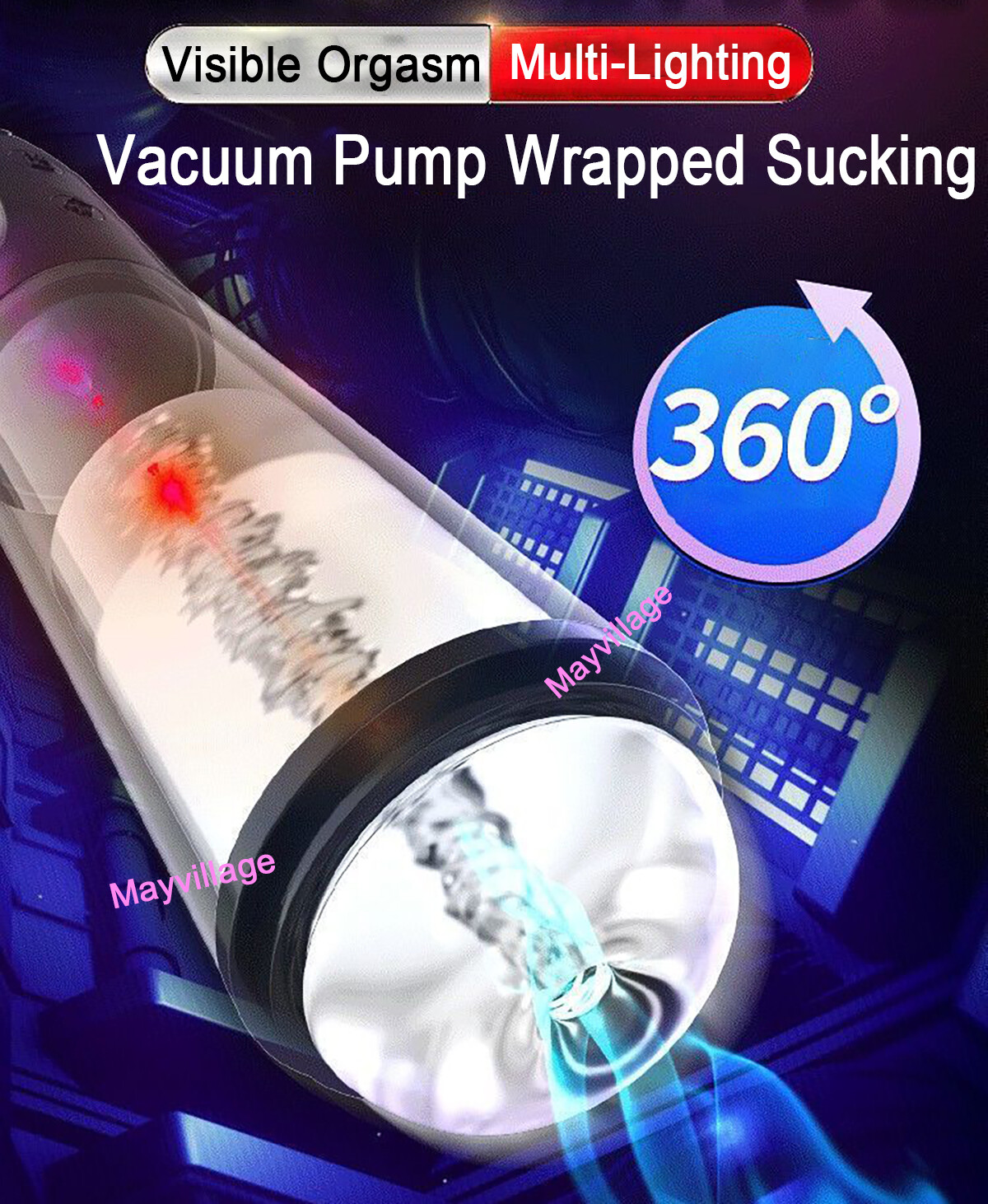 Penis Vacuum Sucking Pump Enhancer Male Masturbaters Enlarger Growth Cup Stroker