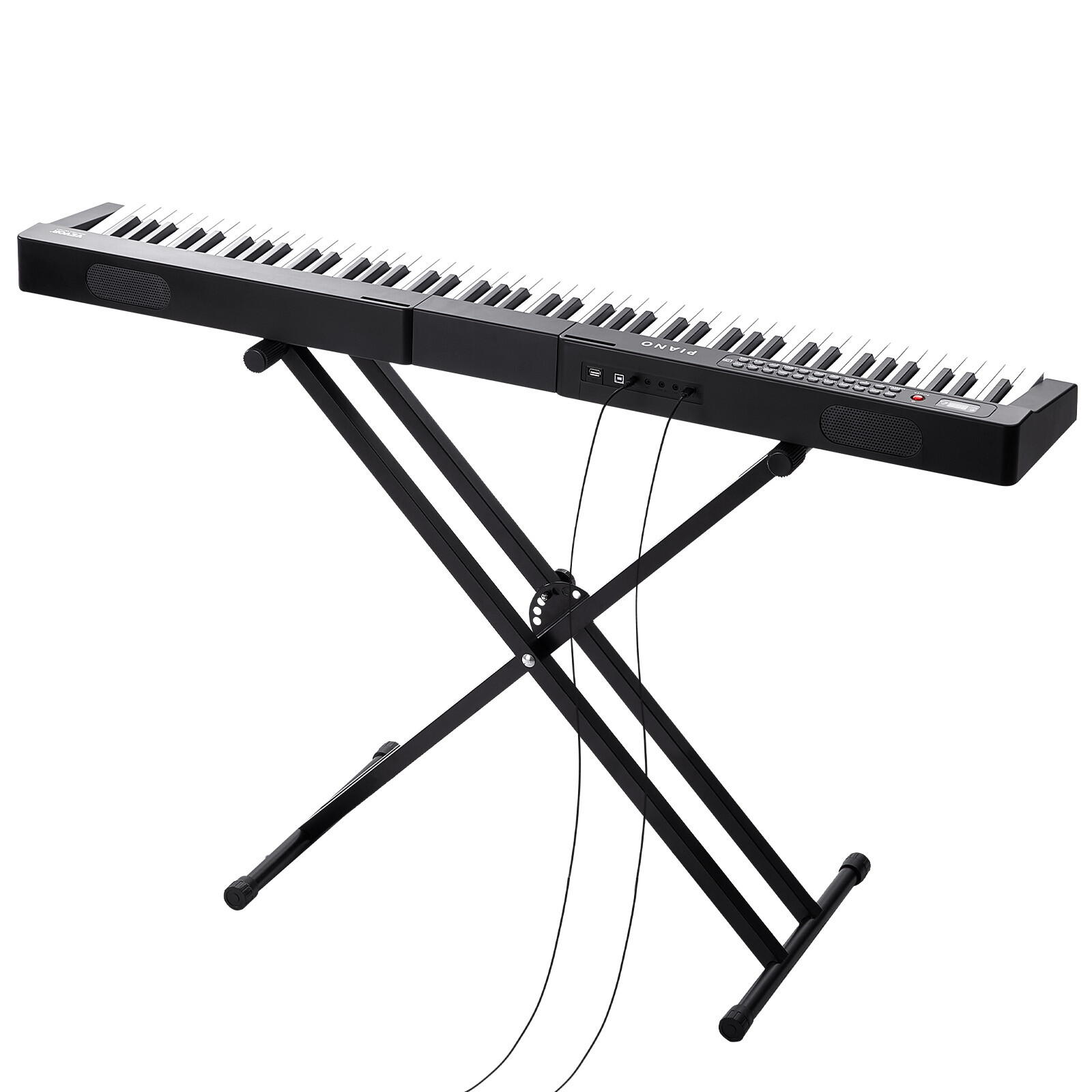 VEVOR 88 Key Digital Piano Keyboard Semi Weighted Electric Portable with Stand