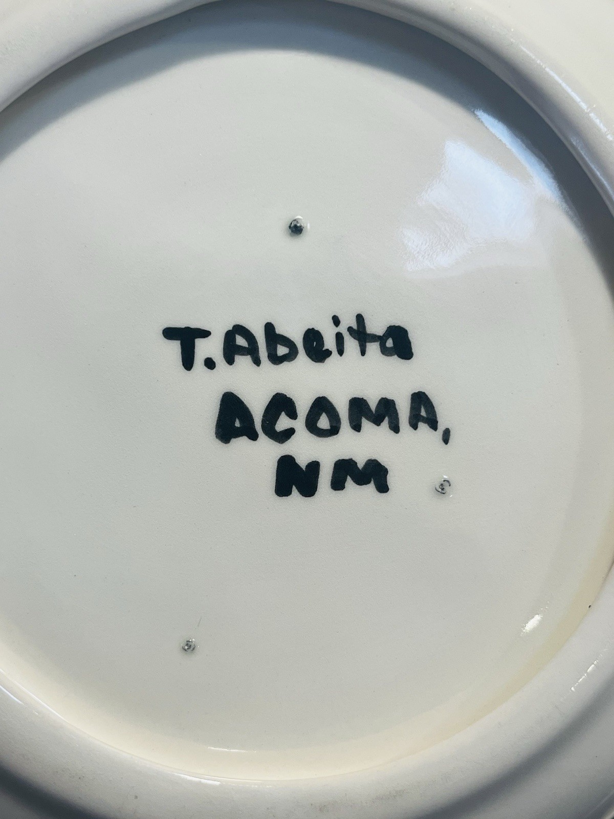 Acoma Glazed Bowl, 9”, T. Abeita
