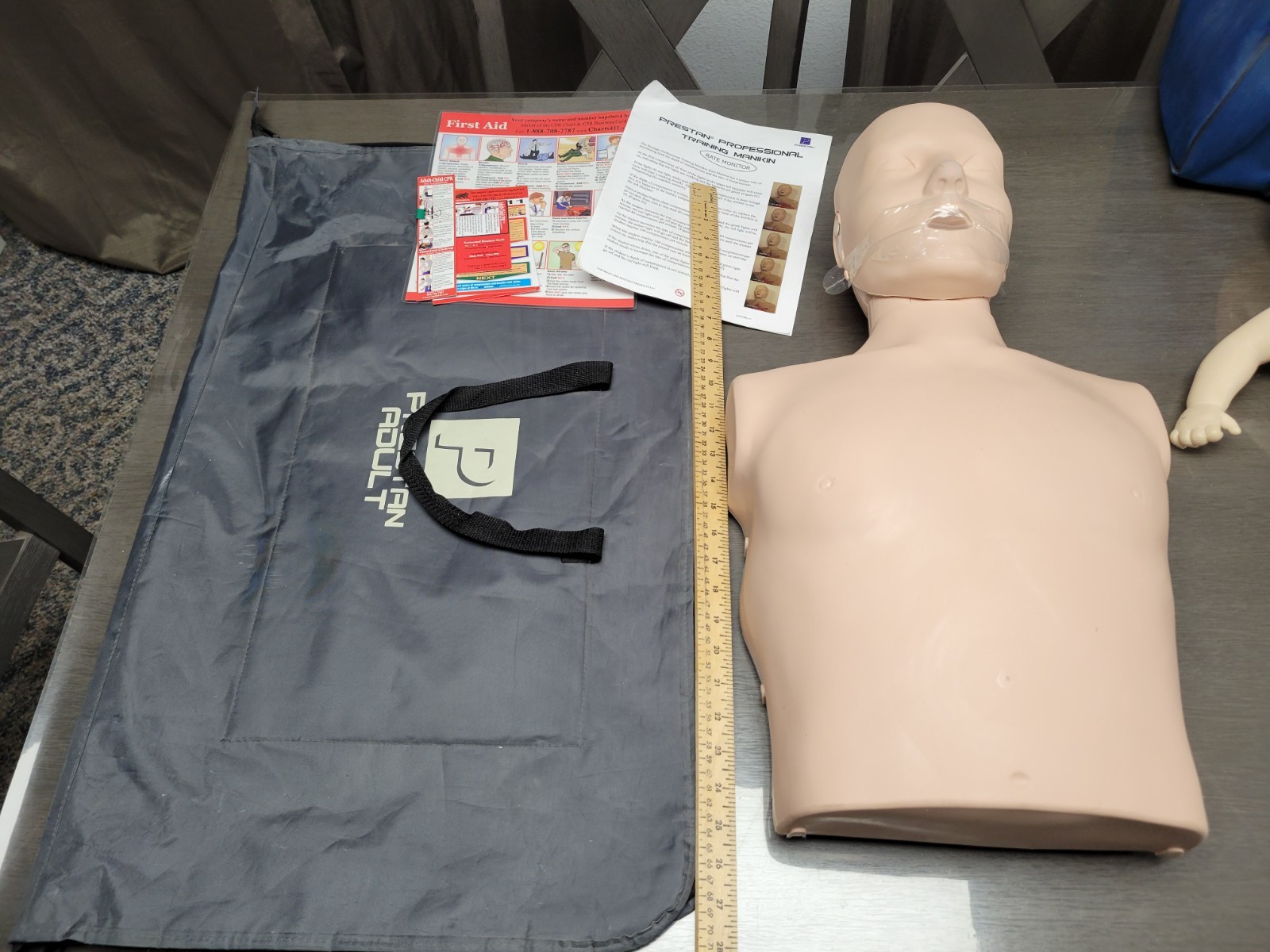 Huge Lot Of Prestan Adult Baby Anne CPR Manikin Kit Trainer Bundle With Extras