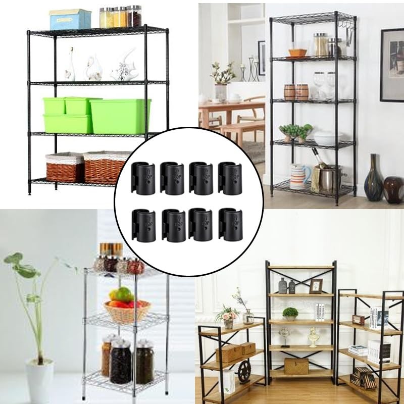 30 Pcs15 Pair Wire Shelf Clips for 3/4 Inch Post Universal Metal Shelving Acc.