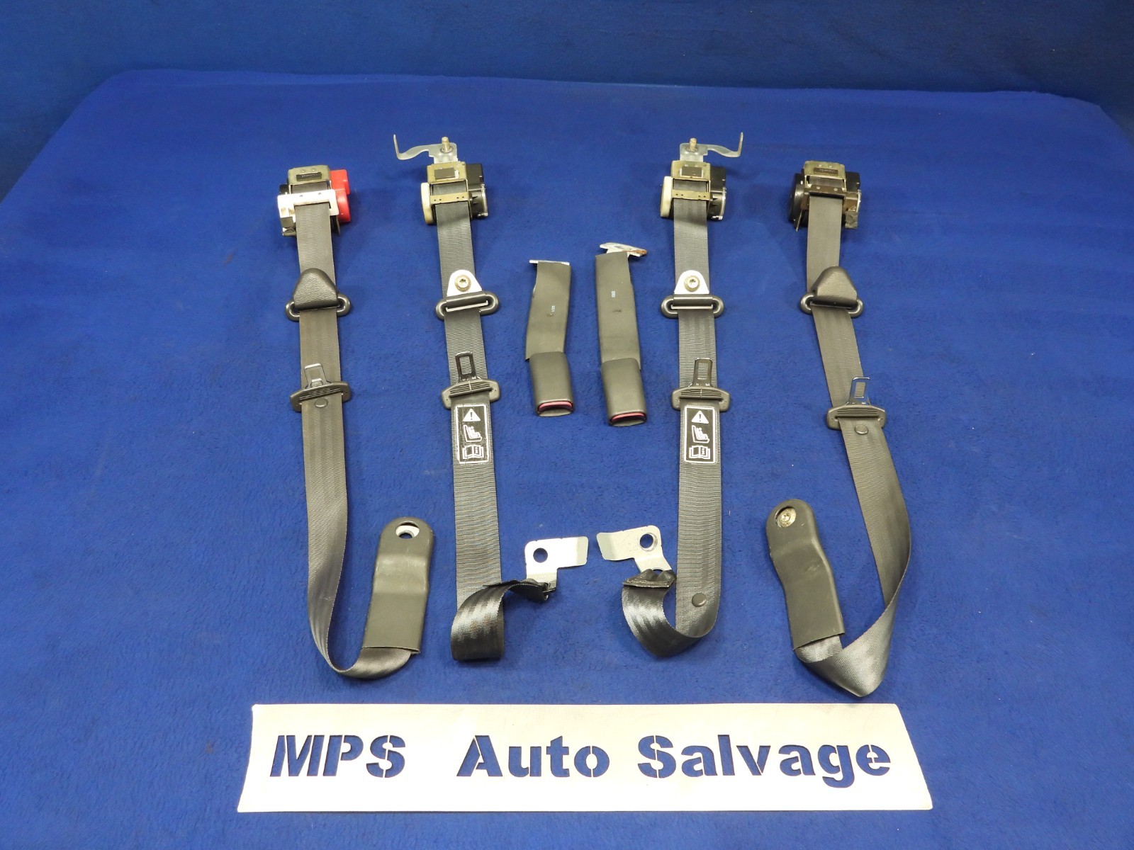 01 2001 Ford Mustang DK Charcoal Coupe Seatbelt Seatbelts OEM B64