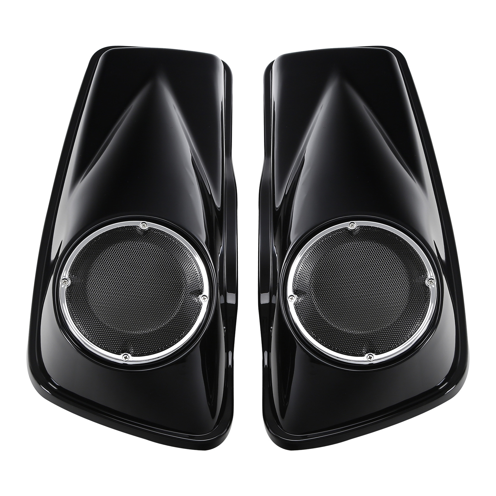 6.5" Saddlebag Speaker Lids Fit For Harley Touring Street Glide Road King 14-24