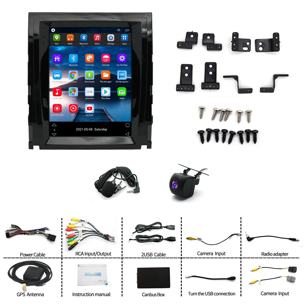 64G Android 14 CarPlay For Cadillac Escalade 2007-2014 Car Stereo Radio GPS Navi