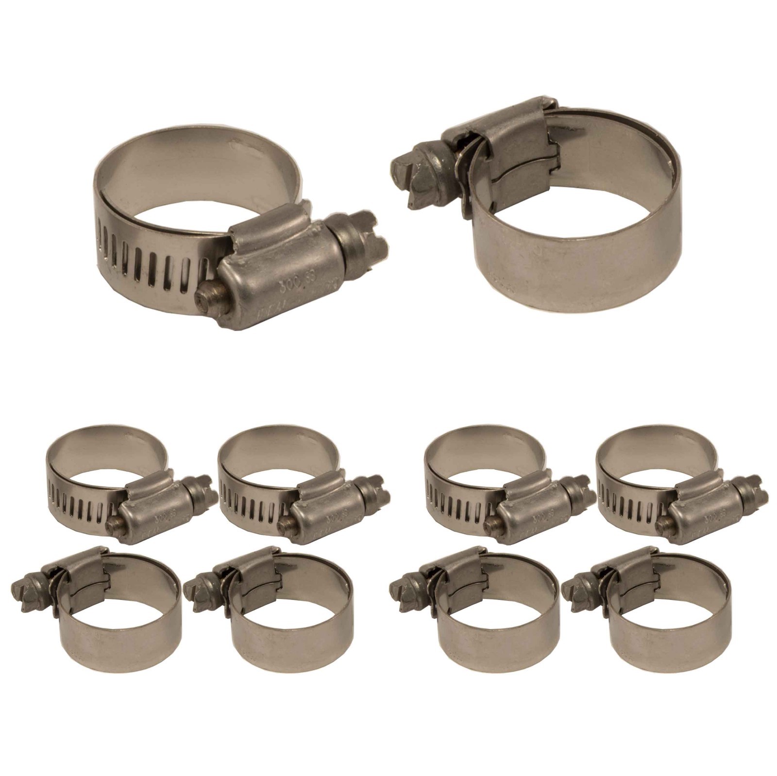 #10 Lined Worm Gear Clamp Works With Flexfab 3/4" silicone Heater Hose 5526-075