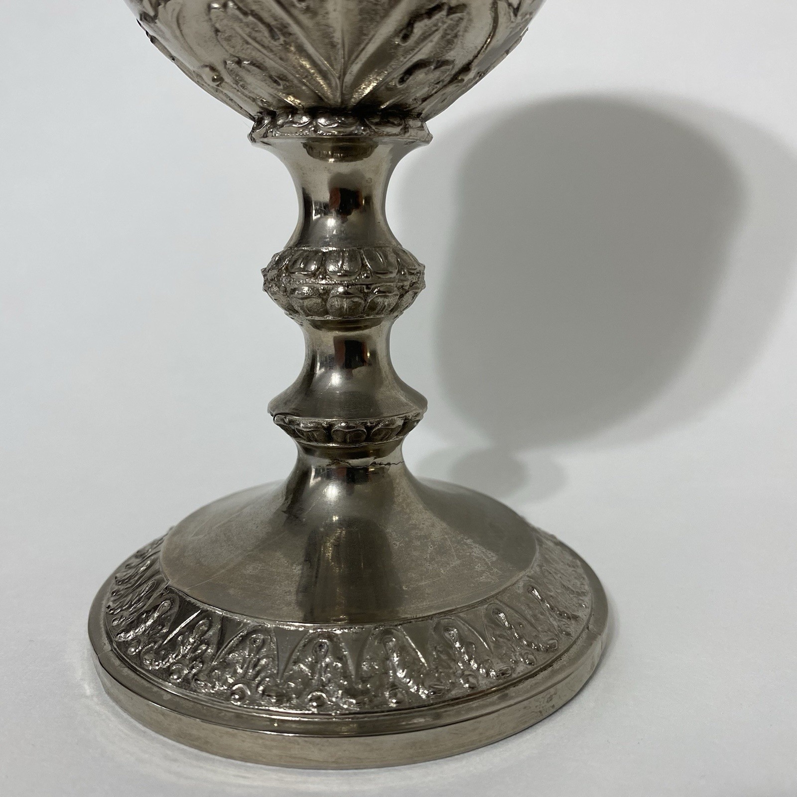 Vintage Corbell & Co Silverplate Goblets Set 4 Baroque Heraldic 6.5" Wine Cups