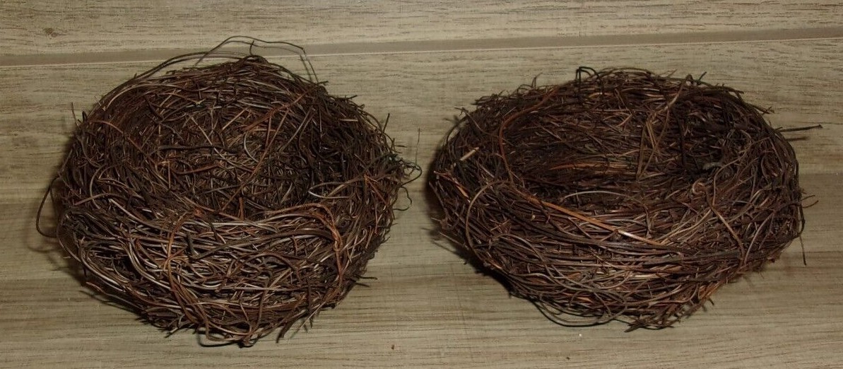Lot of 2 Sullivan's 5" Bird Nests - New Old Stock