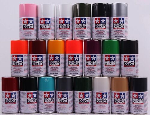 Tamiya TS-1 - TS-102 Spray Paint Can 3.35 oz. (100ml) Flat, Gloss plastic models