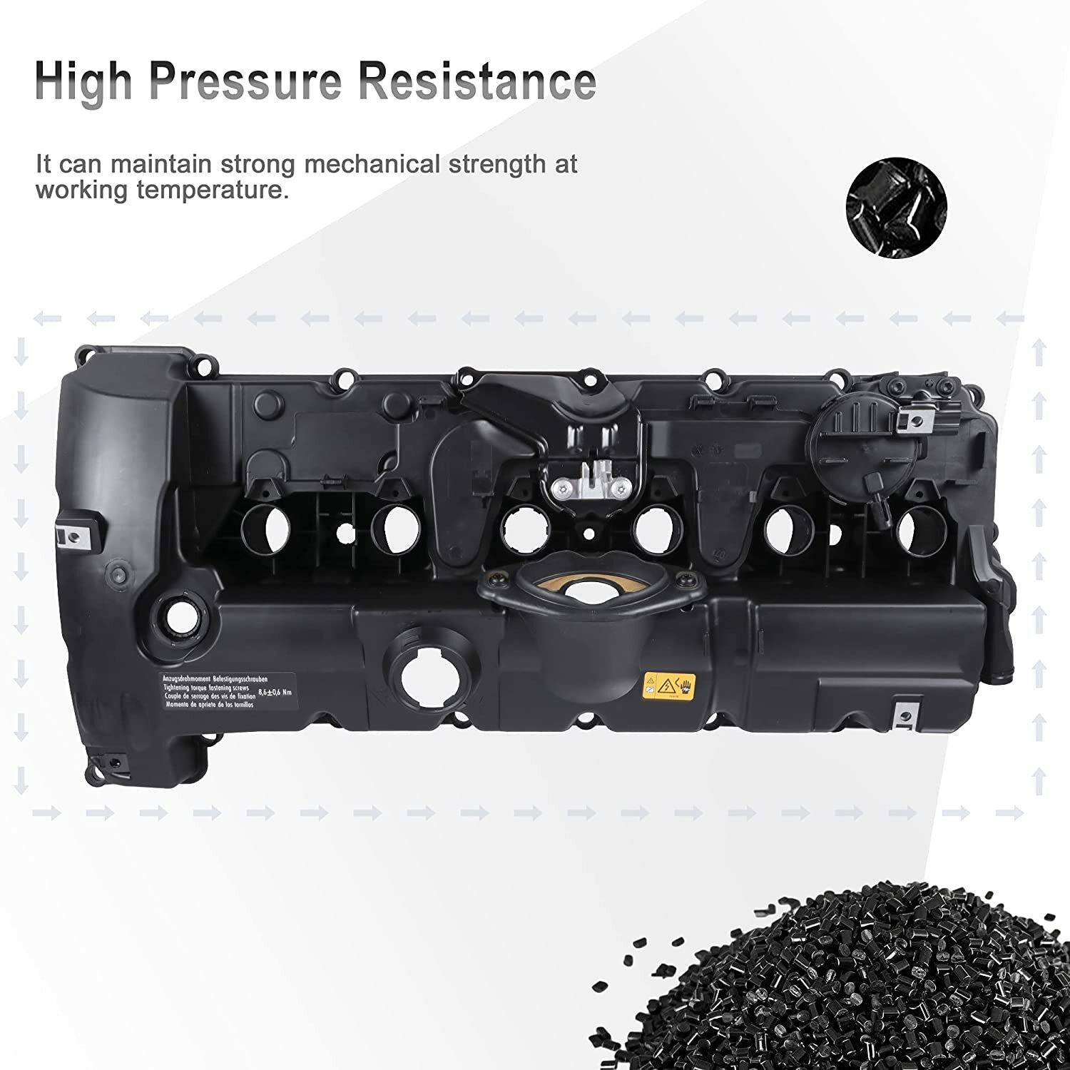 Valve Cover w/ Gasket & Bolts For BMW E70 E82 E90 X5 128i 328i 528i 11127552281