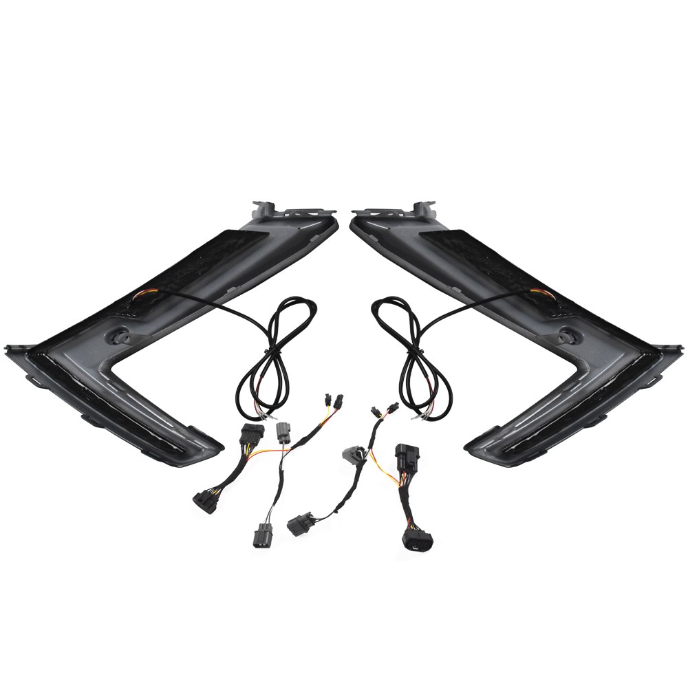 Pair For Honda CR-V CRV 2023-2025 LED DRL Fog Light Turn Signal With Sensor Hole