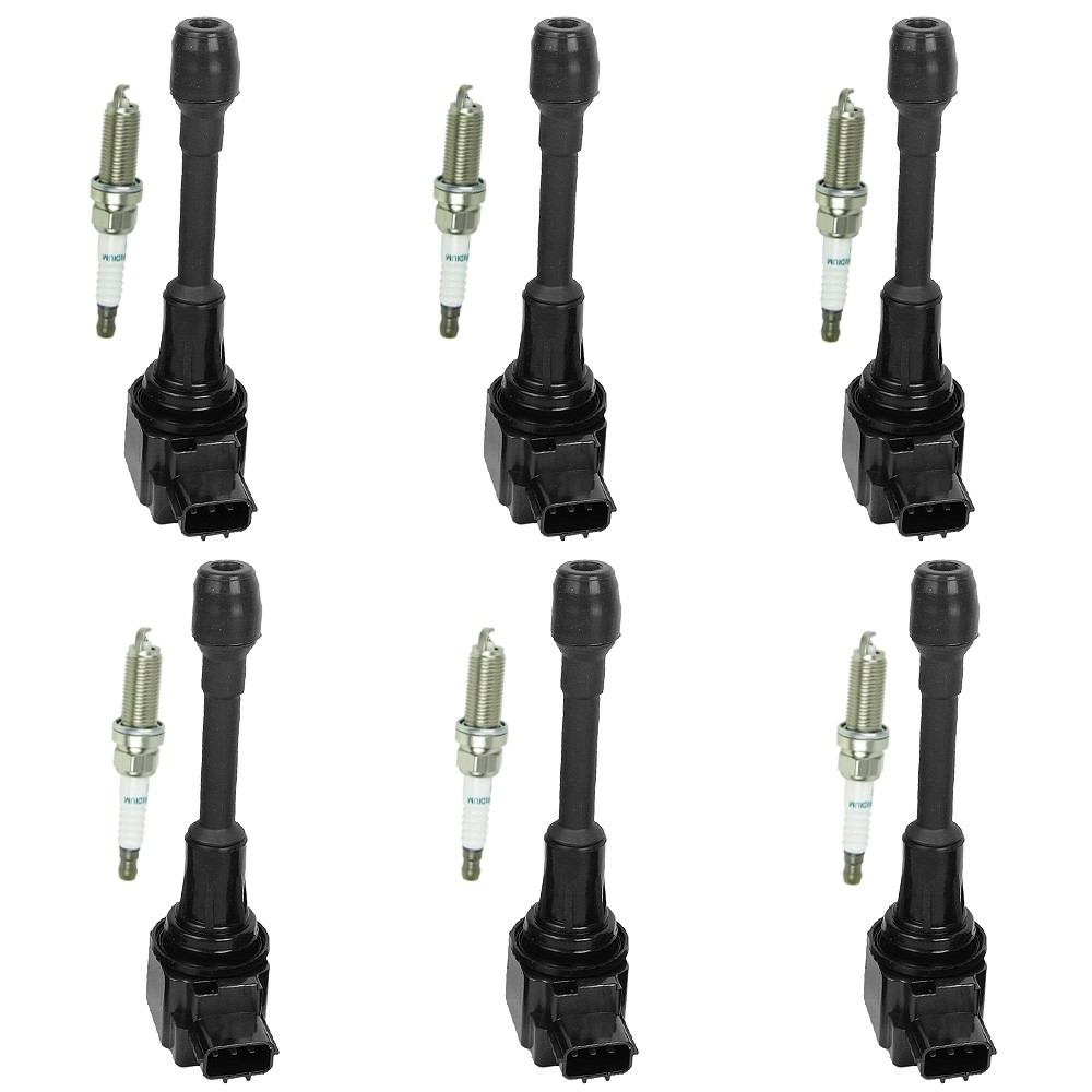 6X Ignition Coil & 6X Iridium Spark Plug for Nissan Murano Maxima V6 3.5L UF550