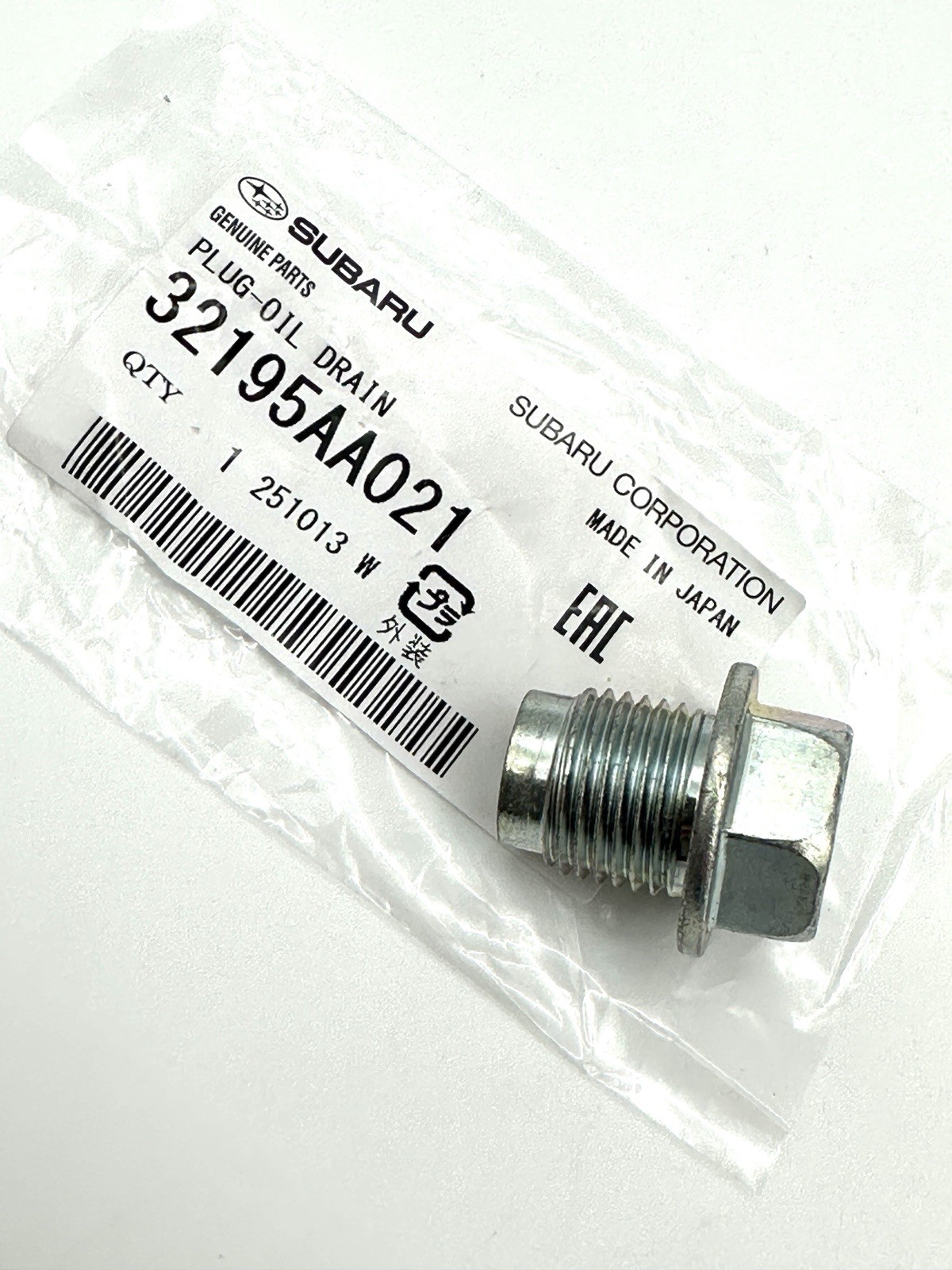 2011-2025 Subaru Oil Drain Plug & Crush Washer Gasket 32195AA021 & 803916010 OEM