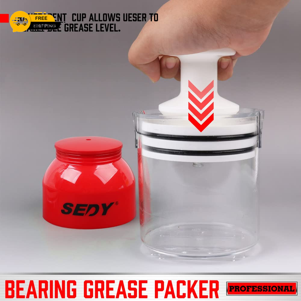 Premium Bearing Packer Kit, Handy Wheel Bearing Packer Tool Portable Wheel Beari