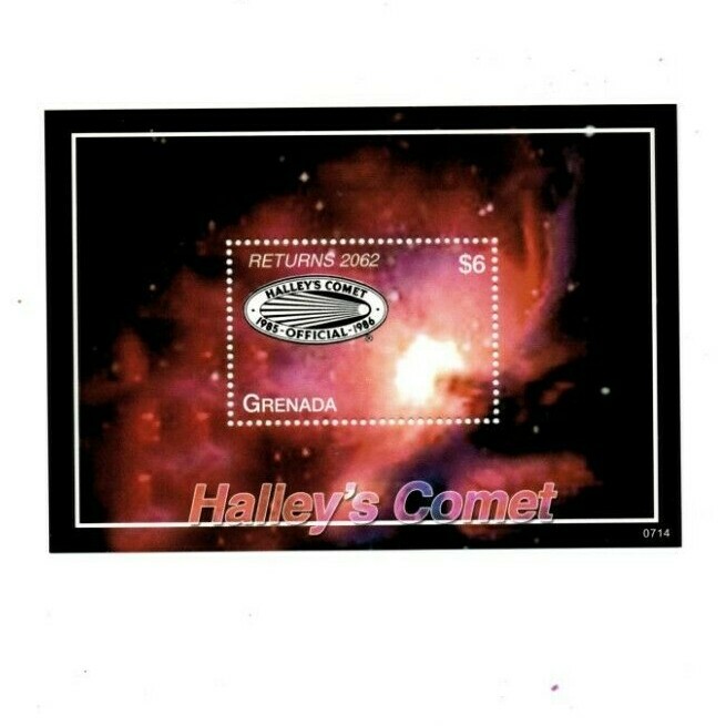 Grenada 2007 - Halley's Comet Space - Souvenir Stamp Sheet - Scott #3650 - MNH