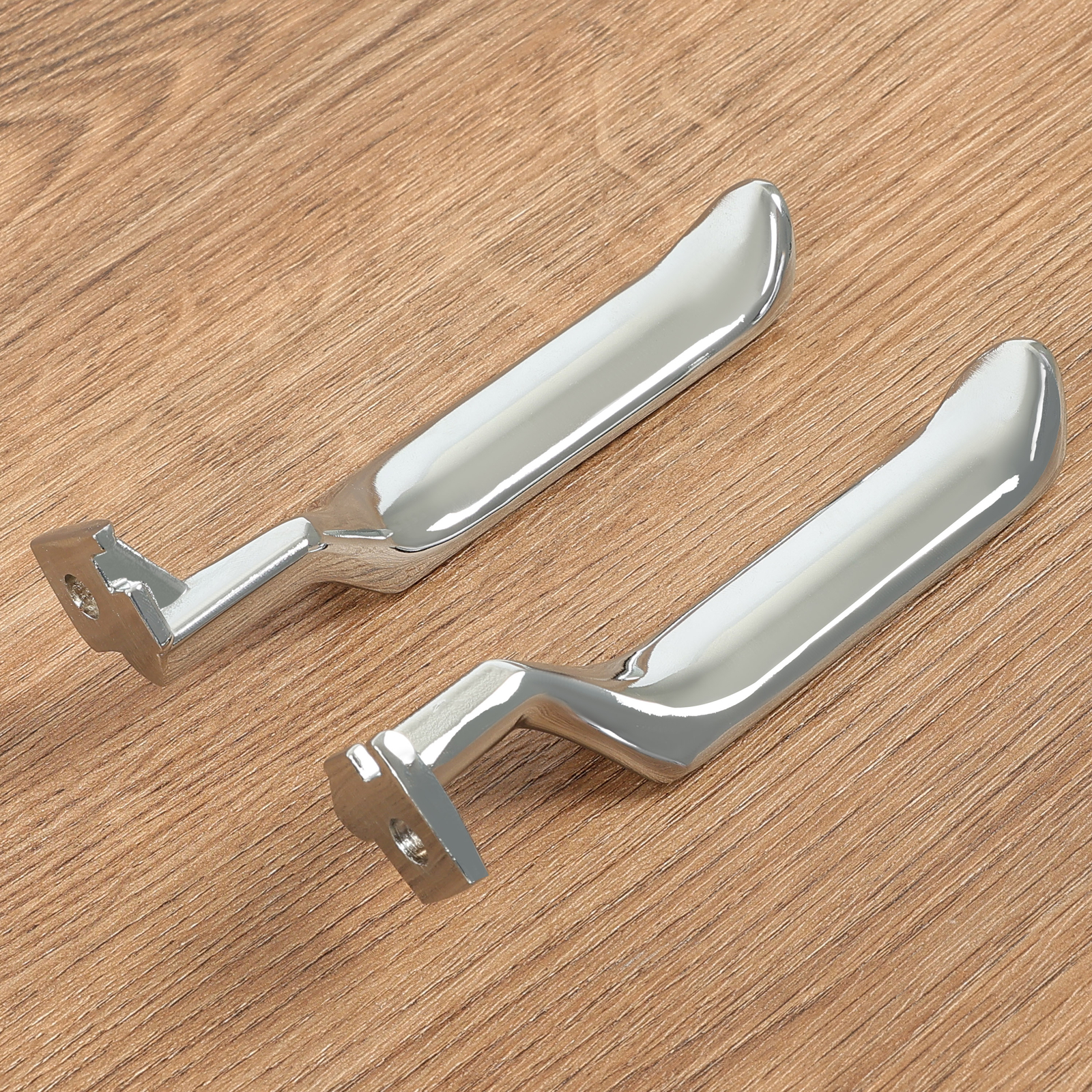 Chrome Metal Inside Interior Door Handle Pair For F-150 F-250 F-350 Bronco 87-96