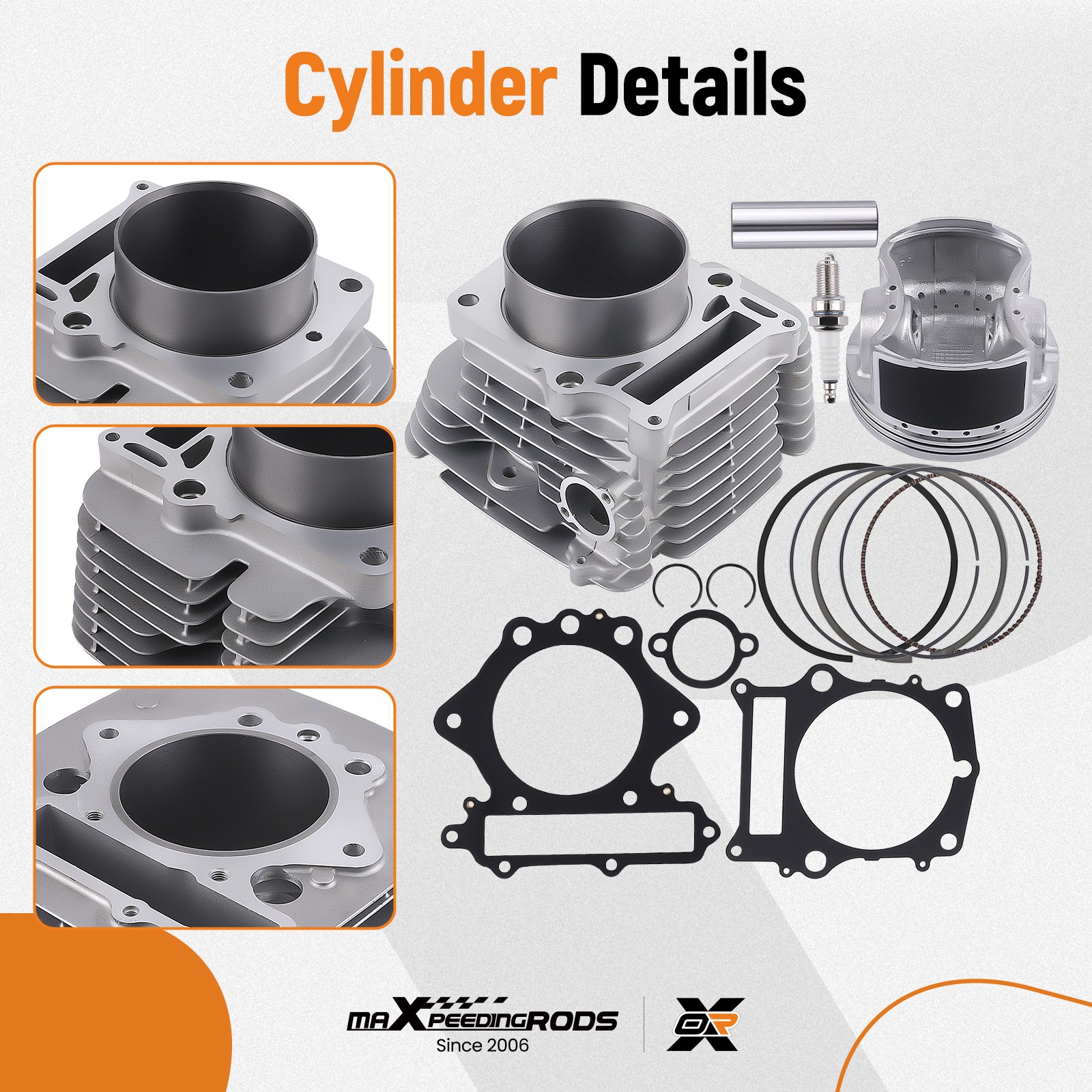 Cylinder Piston Gasket Top End Kit For Yamaha Grizzly 600 1998-00 XT600 1990-95