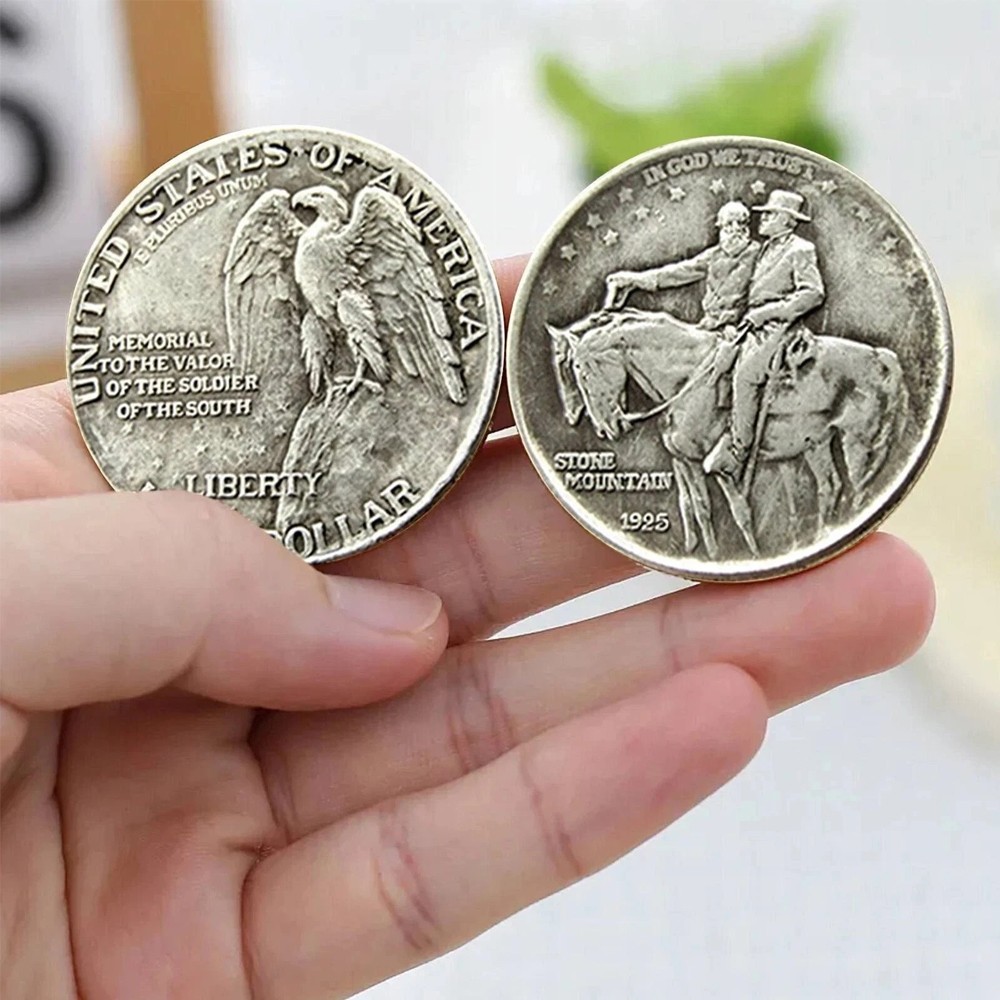 4PCS 1925 Stone Mountain Silver Half Dollar Classic Commemorative Coin